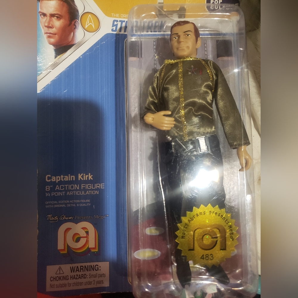 Figure Star Trek Captain Kirk Action Figure 2018 8" Nib